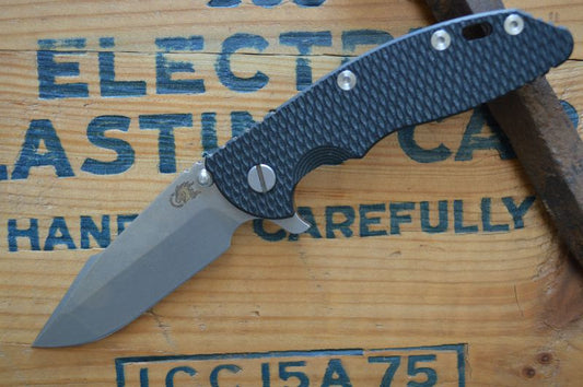 Rick Hinderer Knives XM-18 - 3.5" Stonewashed Spanto Blade - Bronze Anodized - G10 Handle - Northwest Knives