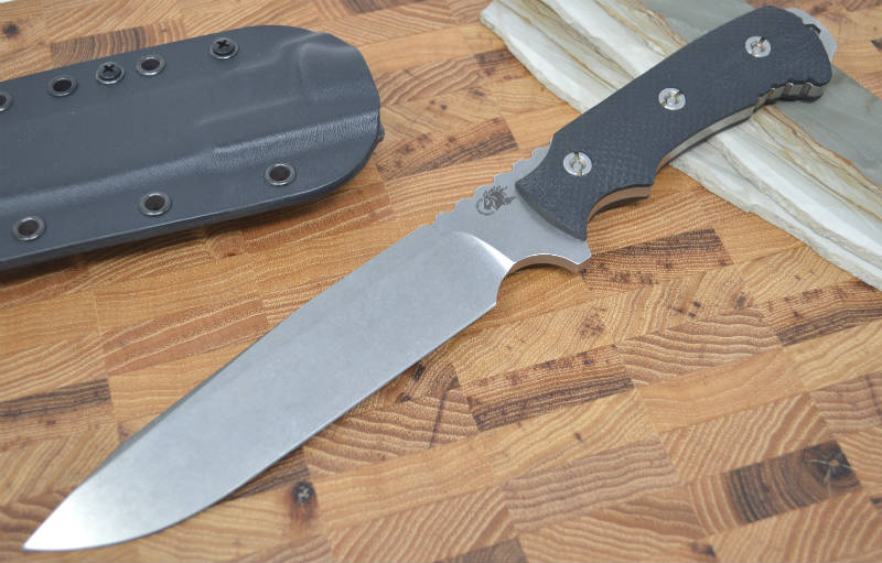 Rick Hinderer Knives 7" Fieldtac / Stonewash Blade / Black G10 Handle - Northwest Knives