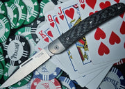 Lionsteel Jack Slip Joint - Black Carbon Fiber Handle / M390 Steel / Clip Point Blade - JK1CF - Northwest Knives