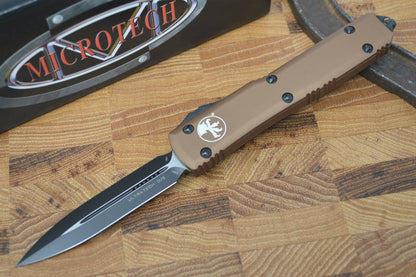 Microtech Ultratech OTF - Double Edge / Black Blade / Tan- 122-1TA - Northwest Knives