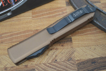 Microtech Ultratech OTF - Double Edge / Black Blade / Tan- 122-1TA - Northwest Knives