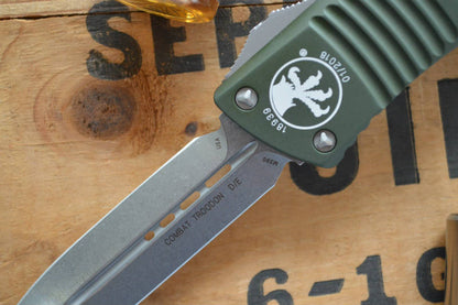 Microtech Combat Troodon OTF - Double Edge / Stonewash Blade - 142-10OD - Northwest Knives