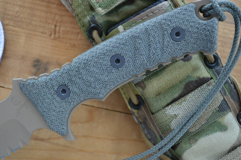 Chris Reeve Knives Pacific 7" Fixed Blade - Partial Serrated Blade - Flat Dark Earth - Northwest Knives
