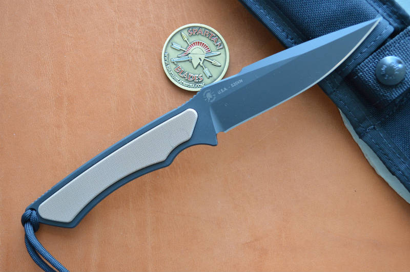 Spartan Blades Phrike Fixed Blade - Black Blade & Tan G10 - Northwest Knives