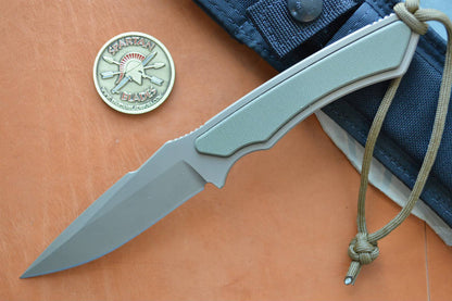 Spartan Blades Phrike Fixed Blade - Tan Blade & Green G10 - Northwest Knives