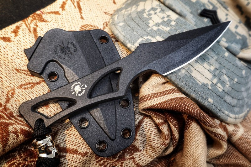 Spartan Blades ENYO Fixed Blade - Black Blade - Northwest Knives