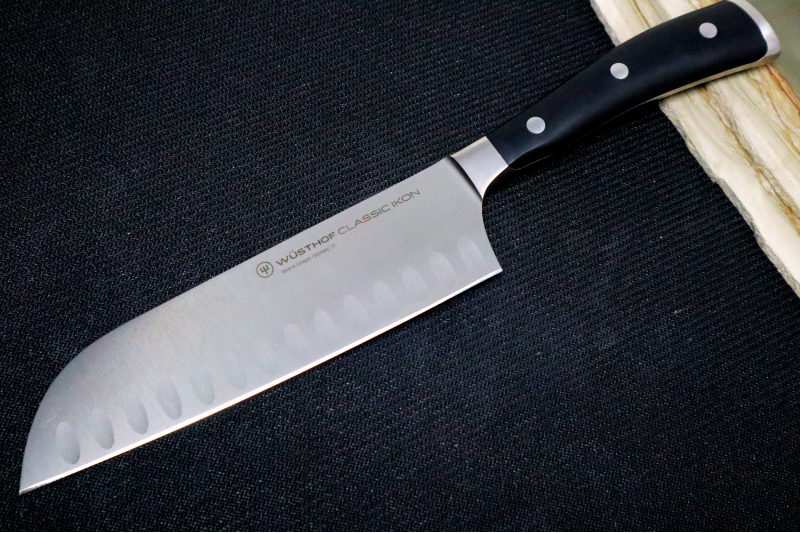 Wusthof Classic Ikon - 7" Santoku Knife - Fully forged German stainless steel (X50 CrMoV 15) - Made in Solingen, Germany - Northwest Knives