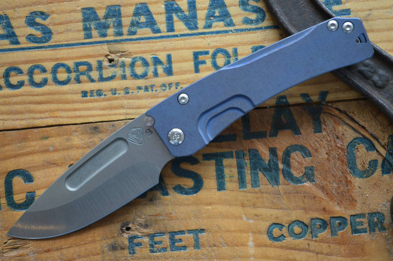 Medford Knife & Tool Slim Midi - Blue Anodized  - Manual Folder - Northwest Knives