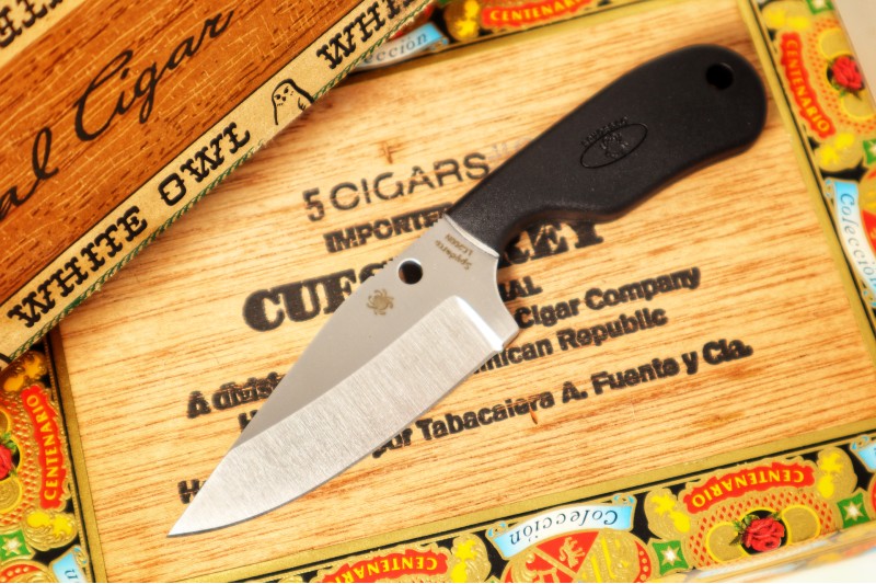 Spyderco Subway - Black FRN (Reinforced Fiberglass Nylon) Handle / Bowie Blade / LC200N Stainless Steel FB48PBK
