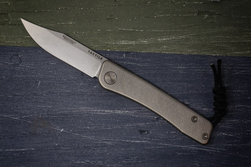 Tactile Turn Bexar - Titanium Handle / Magnacut Steel / Clip Point Blade