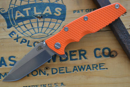 Rick Hinderer Knives Eklipse Gen 2 - Harpoon Spanto - Stonewash Finish - Orange G10 - Northwest Knives