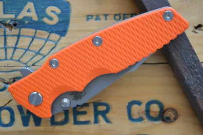 Rick Hinderer Knives Eklipse Gen 2 - Harpoon Spanto - Working Finish - Orange G10 - Northwest Knives