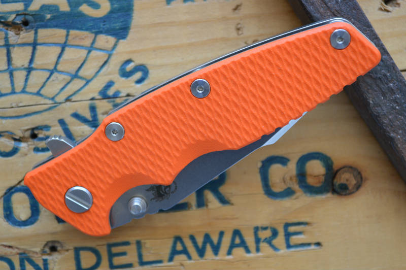 Rick Hinderer Knives Eklipse Gen 2 - Harpoon Spanto - Stonewash Finish - Orange G10 - Northwest Knives