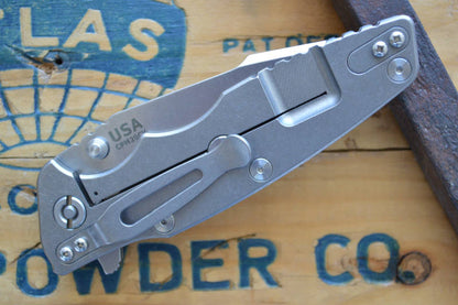 Rick Hinderer Knives Eklipse Gen 2 - Harpoon Spanto - Stonewash - Blue & Black G10 - Northwest Knives