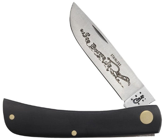 Case Knives Sod Buster Jr - Skinner Blade / Tru-Sharp Stainless Steel / Jet-Black Synthetic Handle 00095