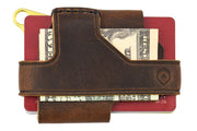 Trayvax Contour Wallet - Bronzed Frame / Mississippi Mud Leather CON-119 - Northwest Knives