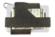 Trayvax Contour Wallet - Titanium Frame / Stealth Grey Leather CON-017 - Northwest Knives