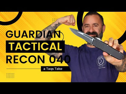 Guardian Tactical Recon 040 - Stonewash Elmax Blade / Black Aluminum Handle