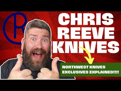 Chris Reeve Knives Pacific 7" NWK Exclusive Fixed Blade - OD Green Plain Edge Blade / CPM-Magnacut / Black Micarta Handle / Camo Lanyard PAC-1009