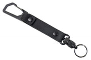 Trayvax Link EDC Lanyard - Stealth Black Leather LNK-004 - Northwest Knives