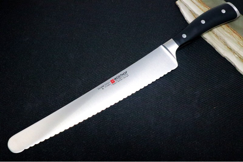 Wusthof Classic Ikon - 10" Super Slicer - Fully forged German stainless steel (X50 CrMoV 15) - Made in Solingen, Germany - Northwest Knives